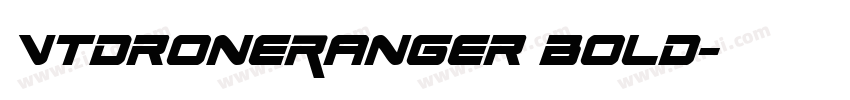 VTDroneRanger Bold字体转换
